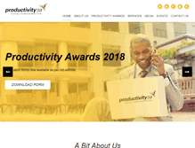 Tablet Screenshot of productivitysa.co.za